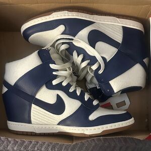 Nike Women's Dunk Sky Hi Essential Sneakers sail/loyal blue women’s 10.5